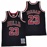 Bulls 23 Michael Jordan Black 1996-97 Hardwood Classics Mesh Jersey,baseball caps,new era cap wholesale,wholesale hats
